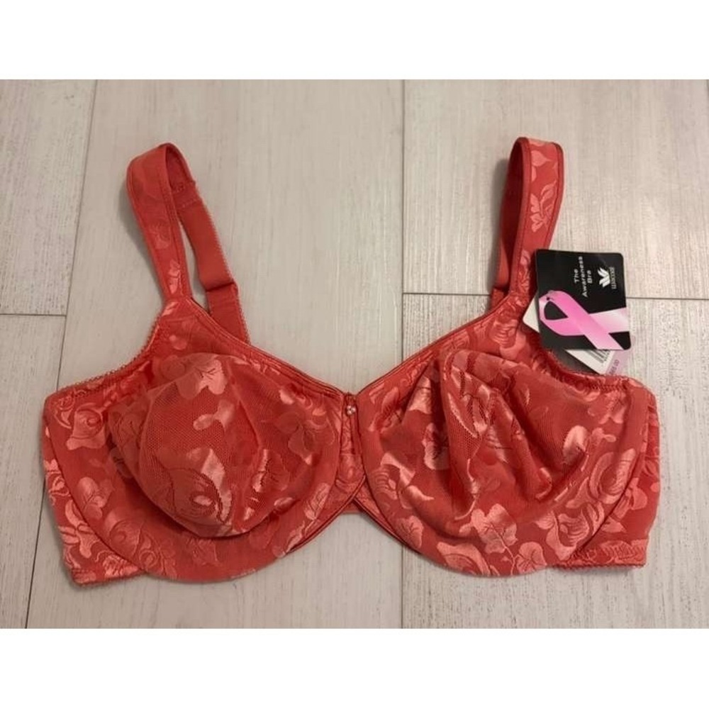 NWT Wacoal Awareness Bra Sz 40D Underwired Unlined Full Coverage 85567 Orange